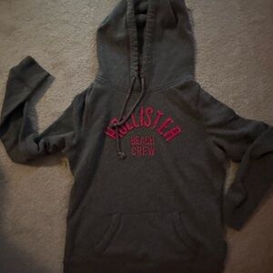 Hollister Beach Crew Gray Hoodie